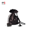 Exquisite drawstring satin bag for jewelry packaging